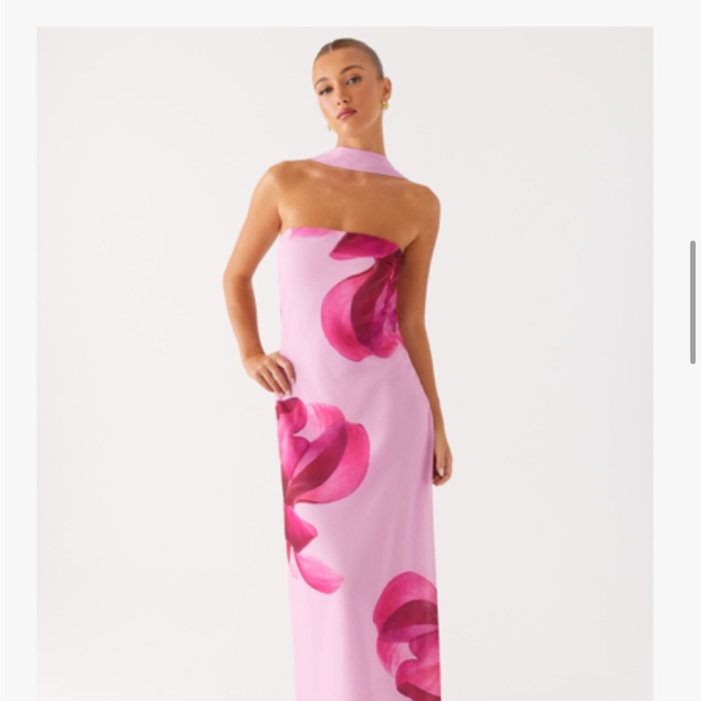 Peppermayo Pink Strapless Dress